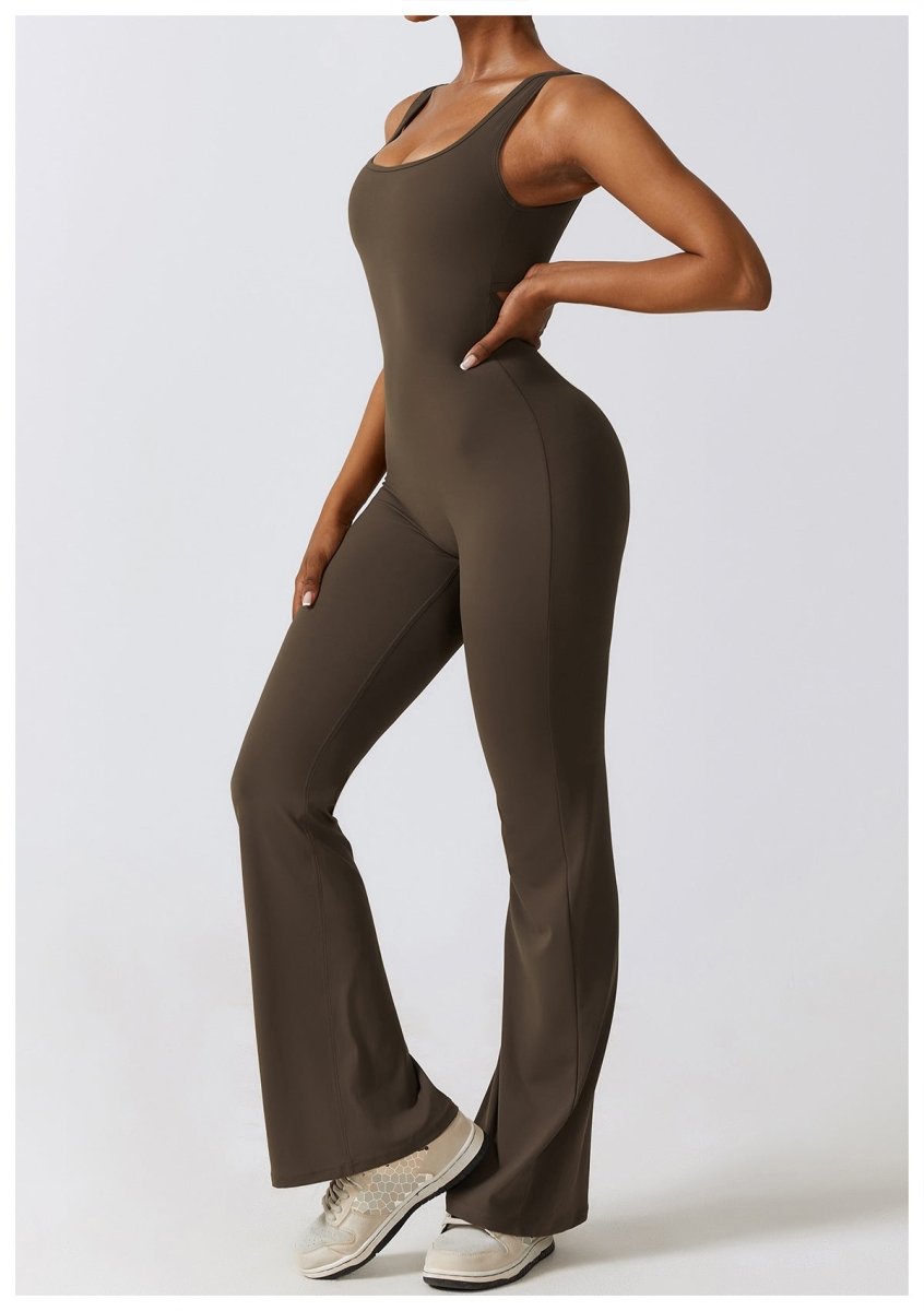 Selvoria Valerie Flare Fit Jumpsuit