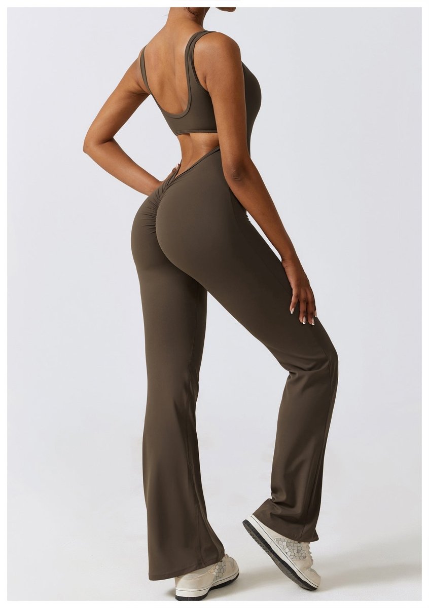 Selvoria Valerie Flare Fit Jumpsuit