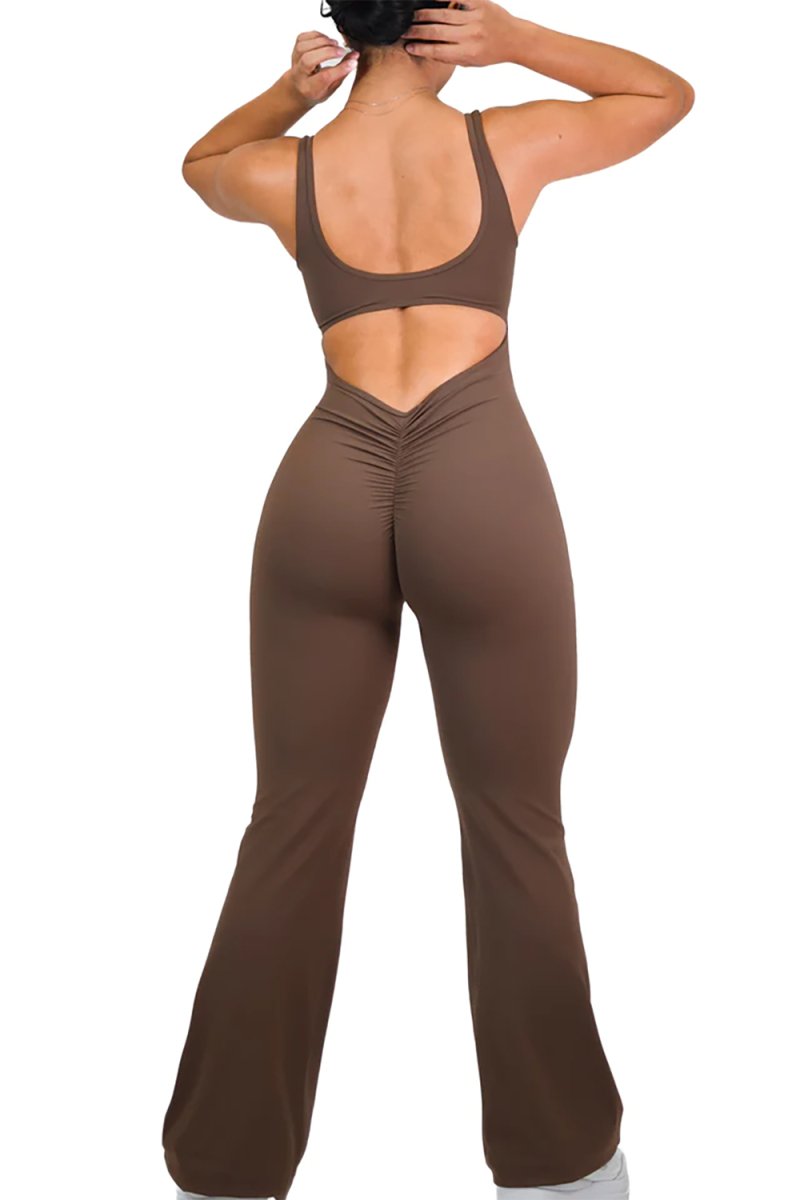 Selvoria Valerie Flare Fit Jumpsuit