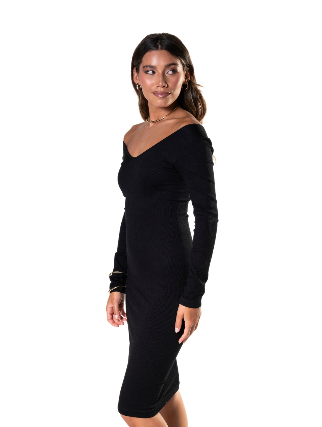 Nadia | Long Sleeve Sculpt Dress