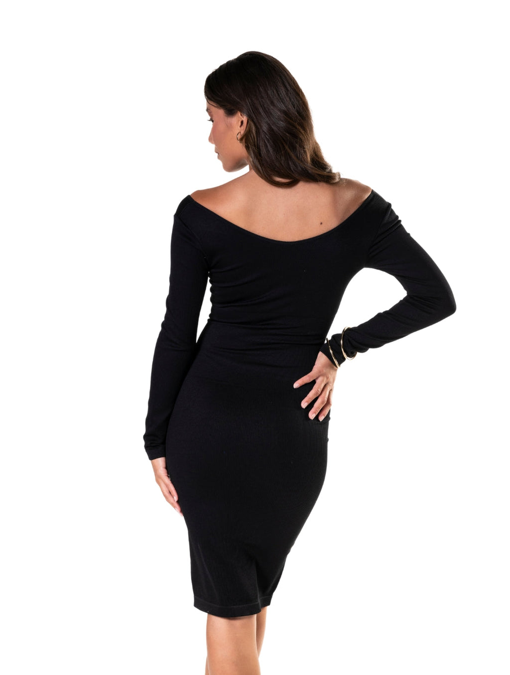 Nadia | Long Sleeve Sculpt Dress