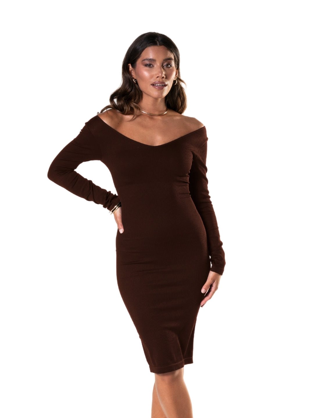 Nadia | Long Sleeve Sculpt Dress