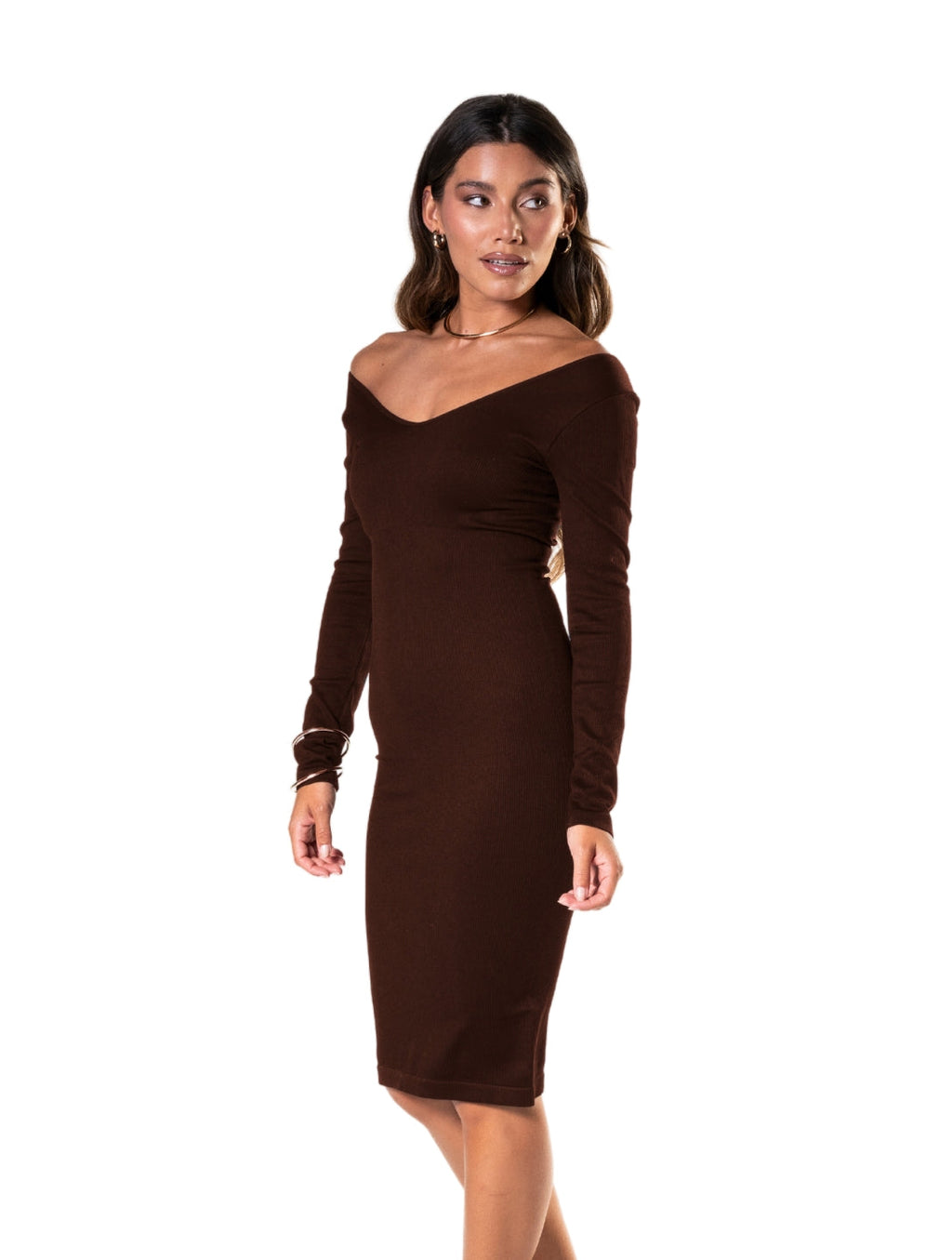 Nadia | Long Sleeve Sculpt Dress