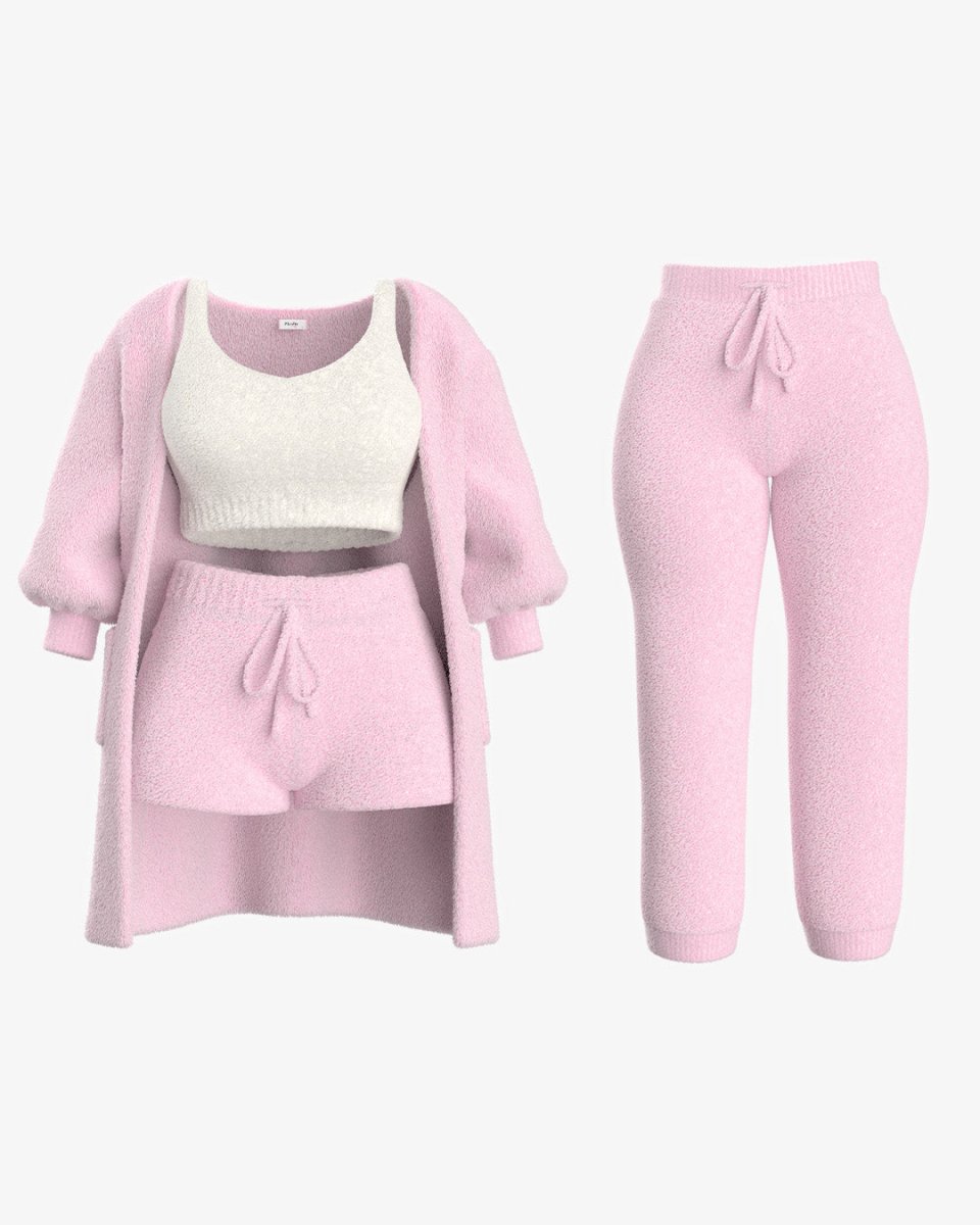 MissCosy | Bouclé Knit Pyjama Set