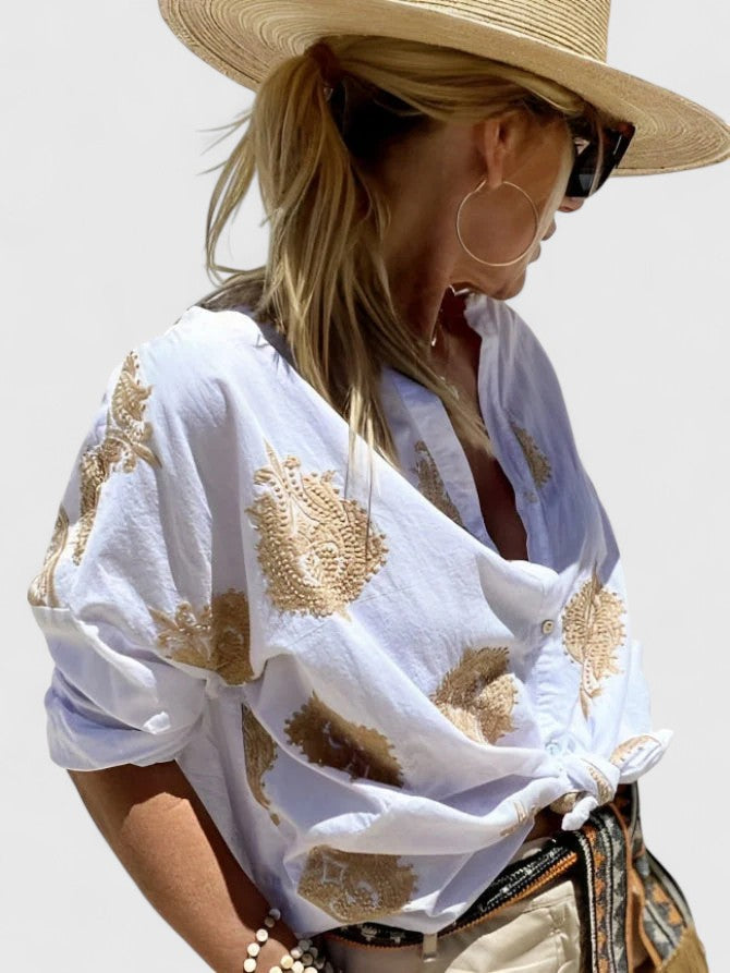 Vivienne | Ruffle Front Blouse