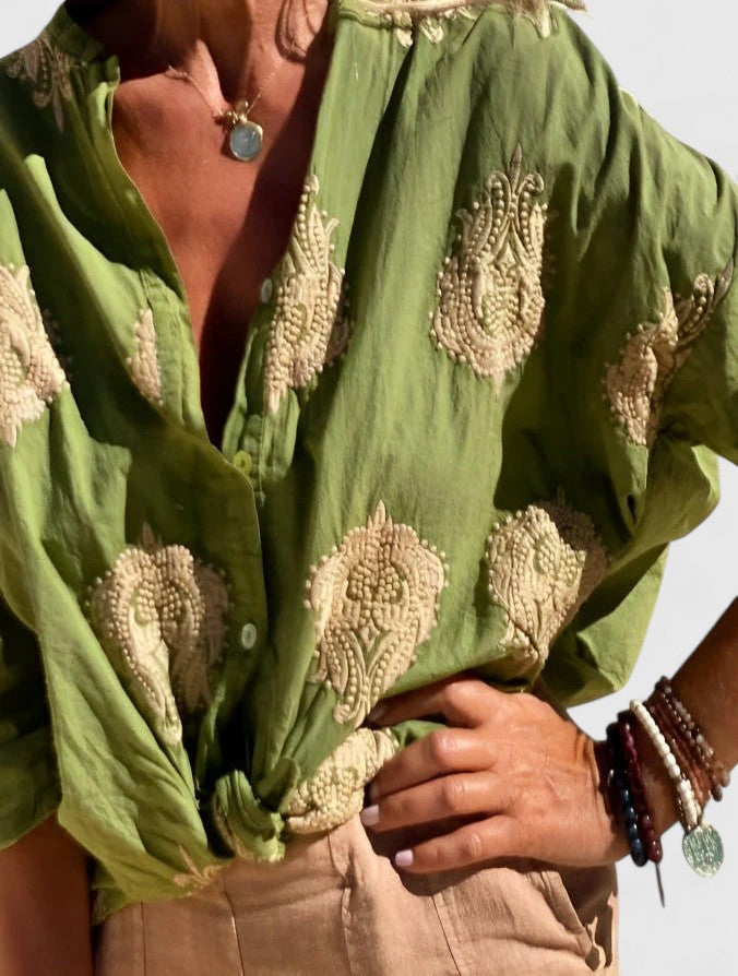 Vivienne | Ruffle Front Blouse
